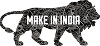 Make in India logo with black lion silhouette and text